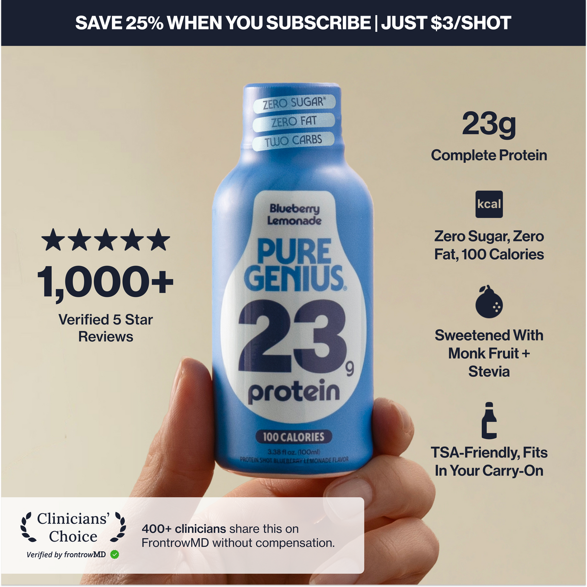 Pure Genius Protein Shot