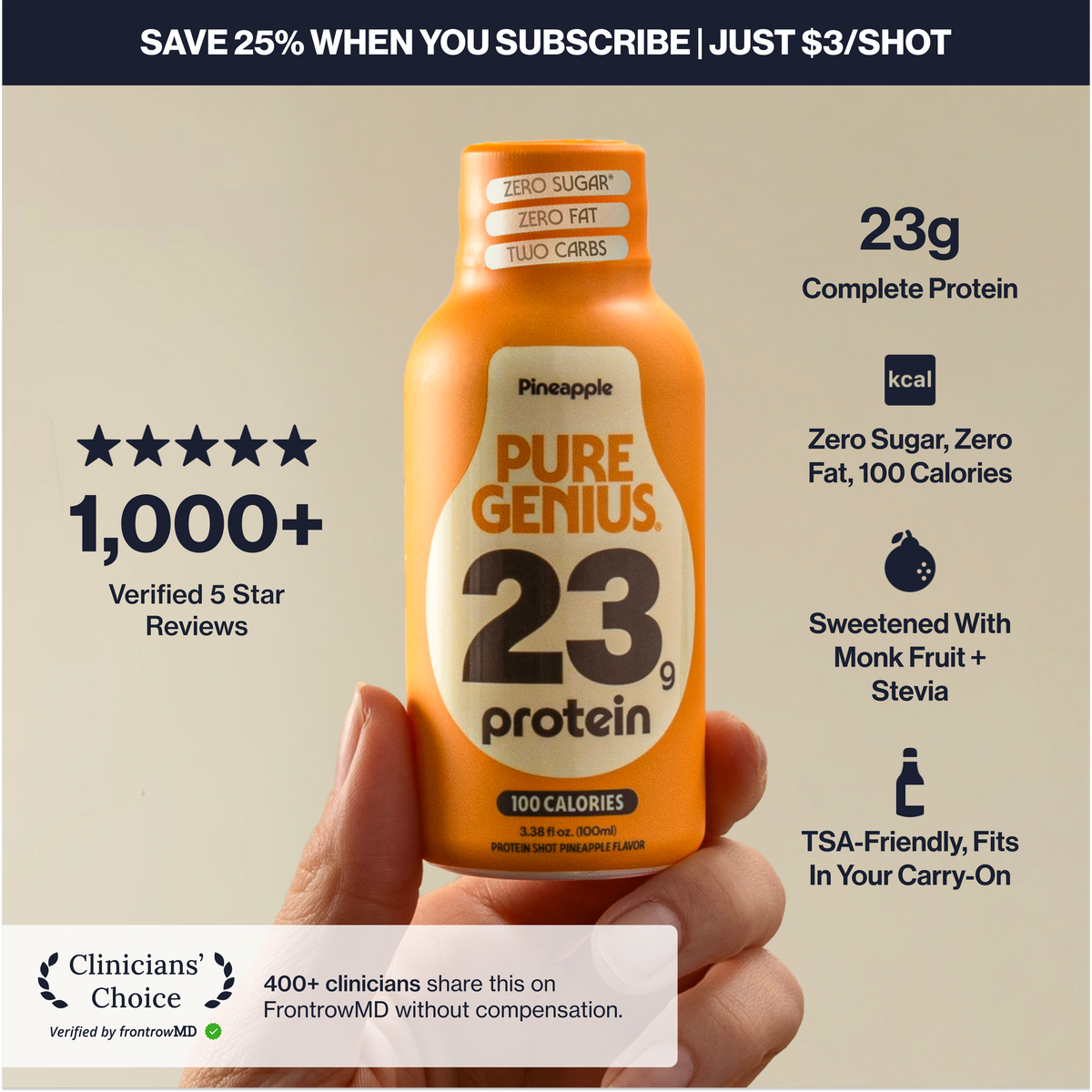 Pure Genius Protein Shot