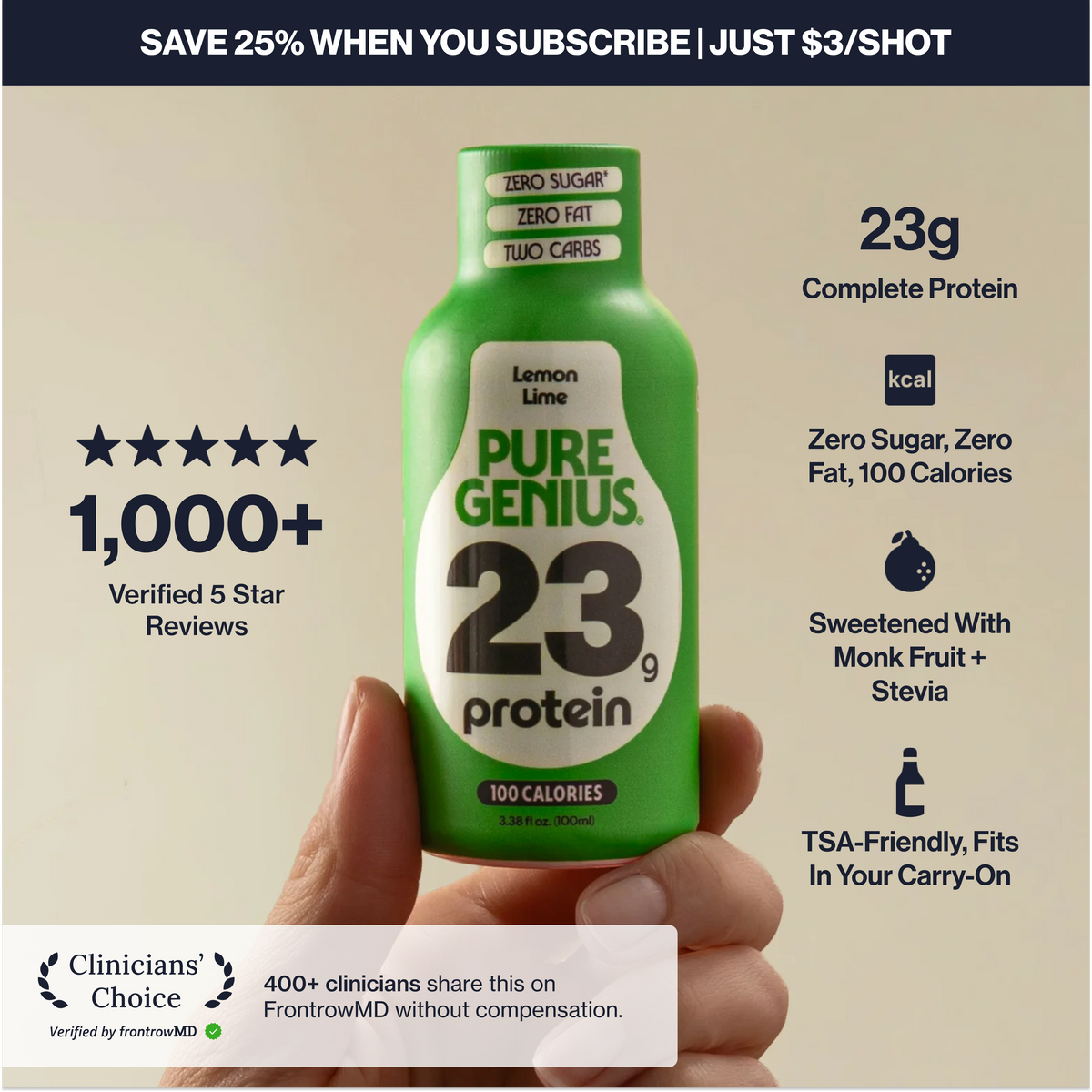 Pure Genius Protein Shot