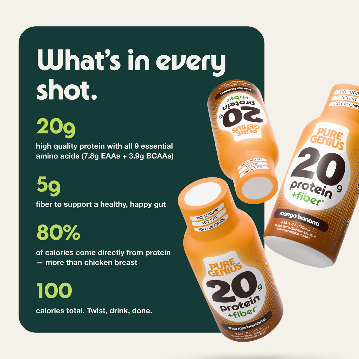 Pure Genius Protein + Fiber Shot