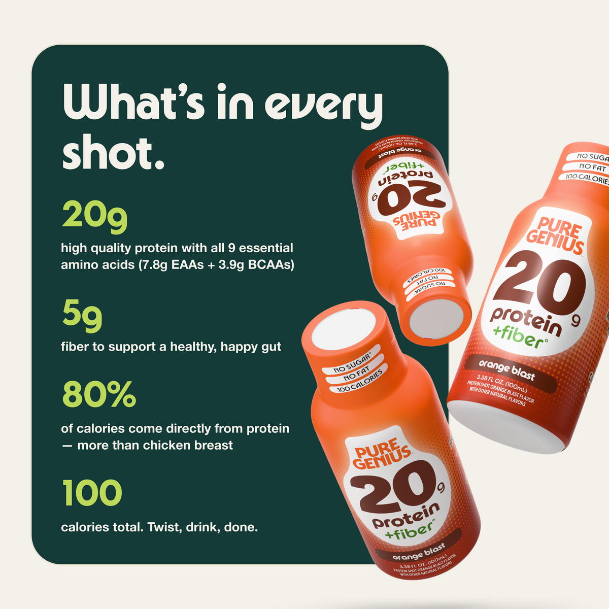 Pure Genius Protein + Fiber Shot
