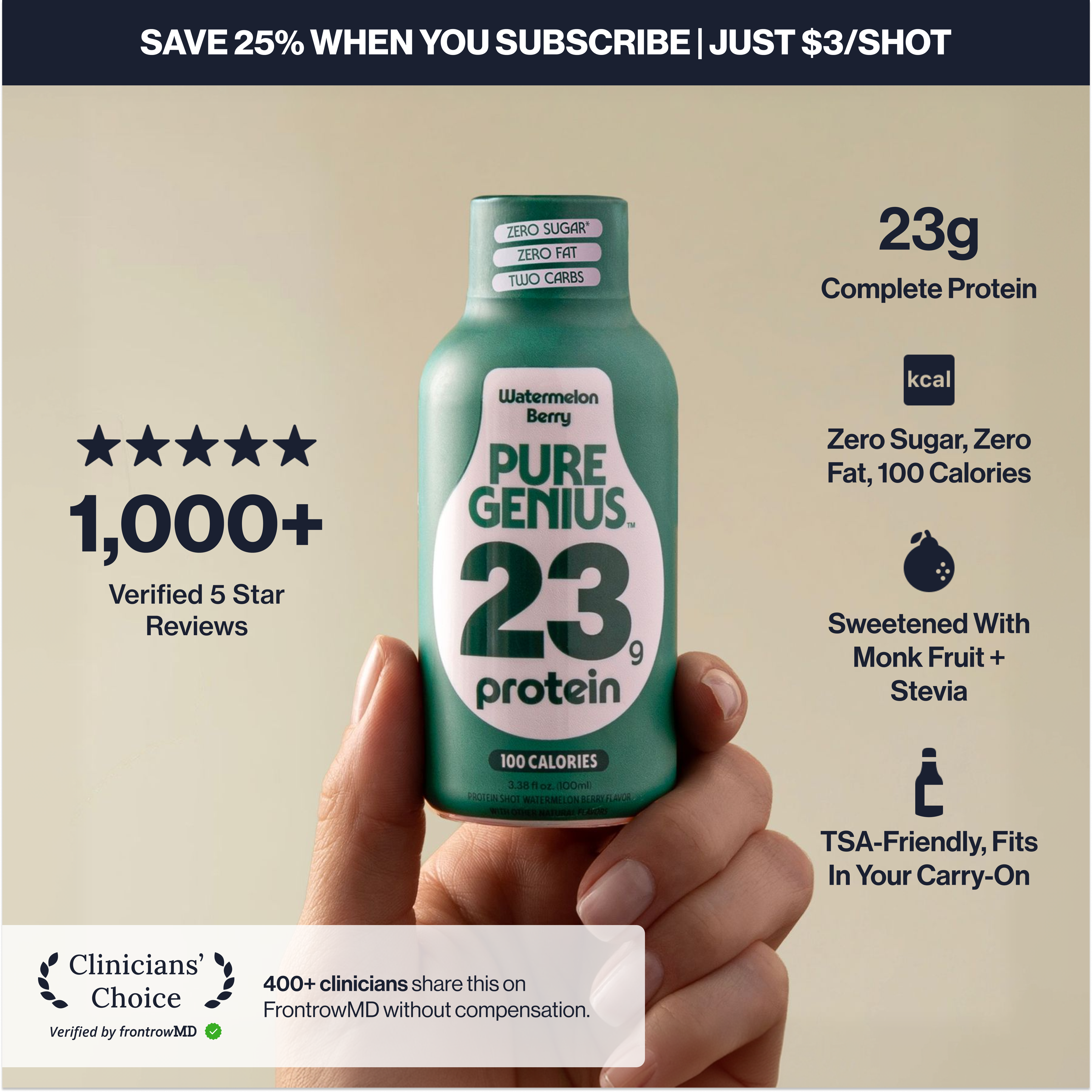 Pure Genius Protein Shot