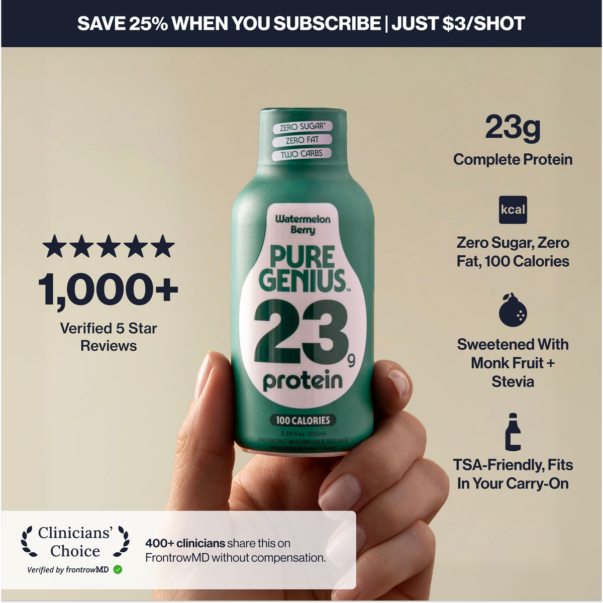 Pure Genius Protein Shot