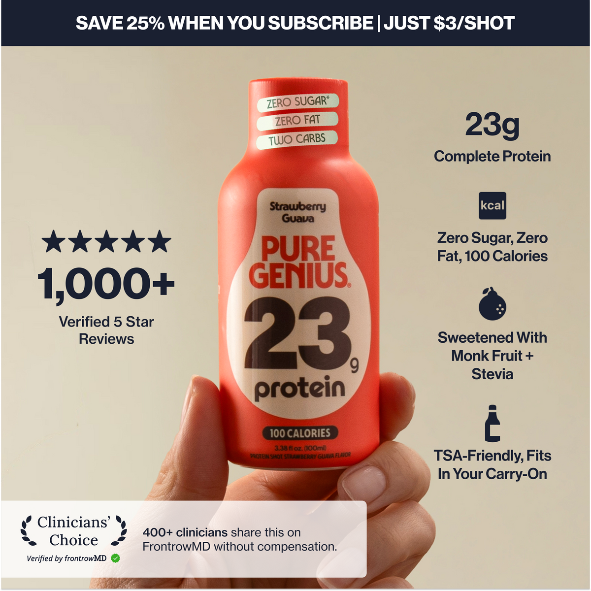 Pure Genius Protein Shot