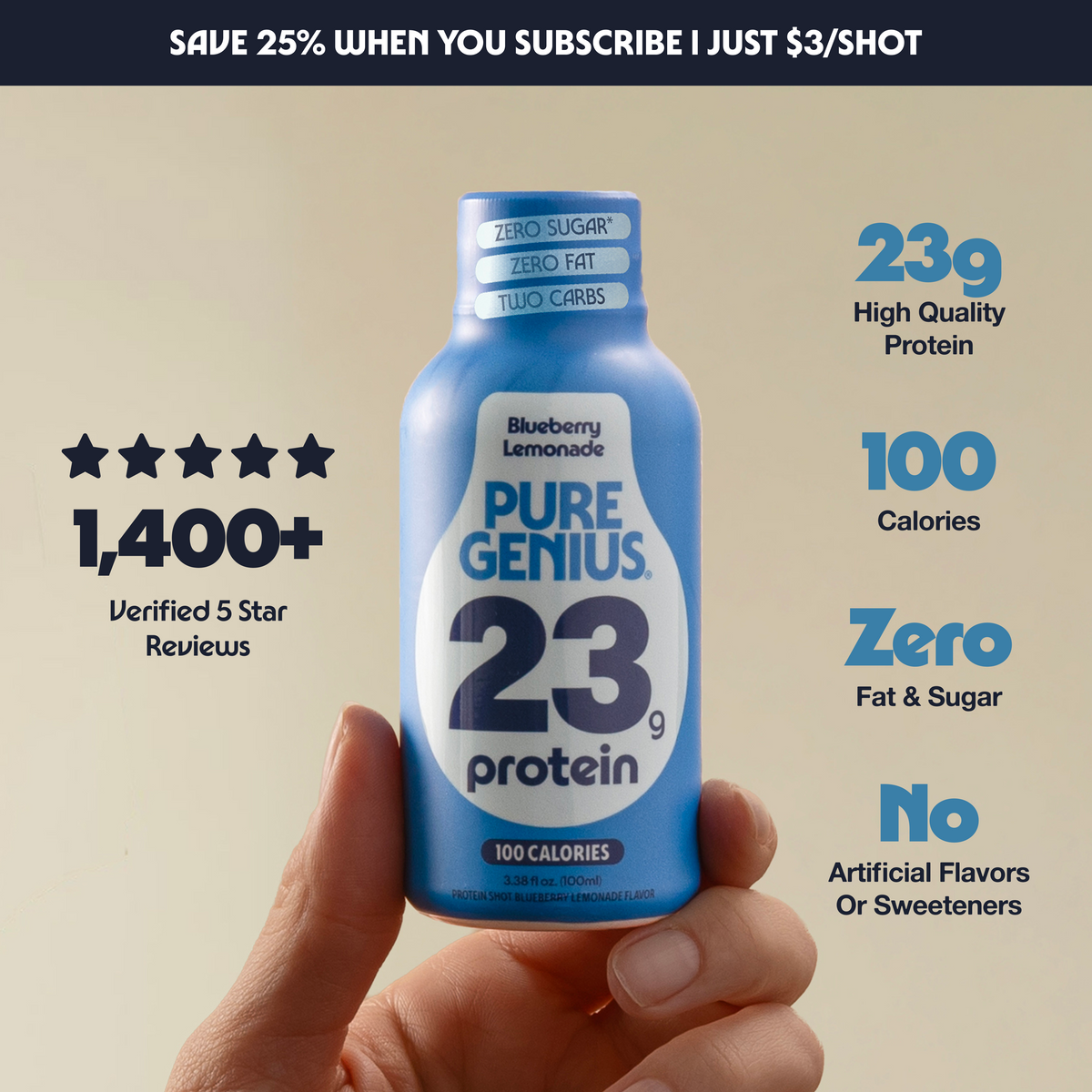 Pure Genius Protein Shot