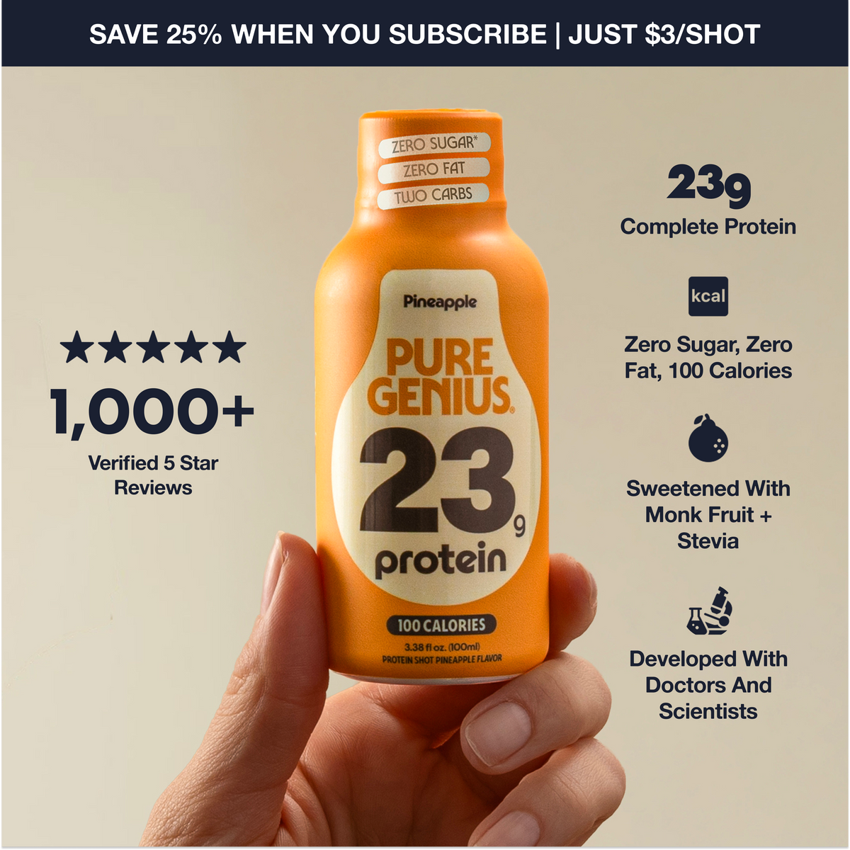 Pure Genius Protein Shot