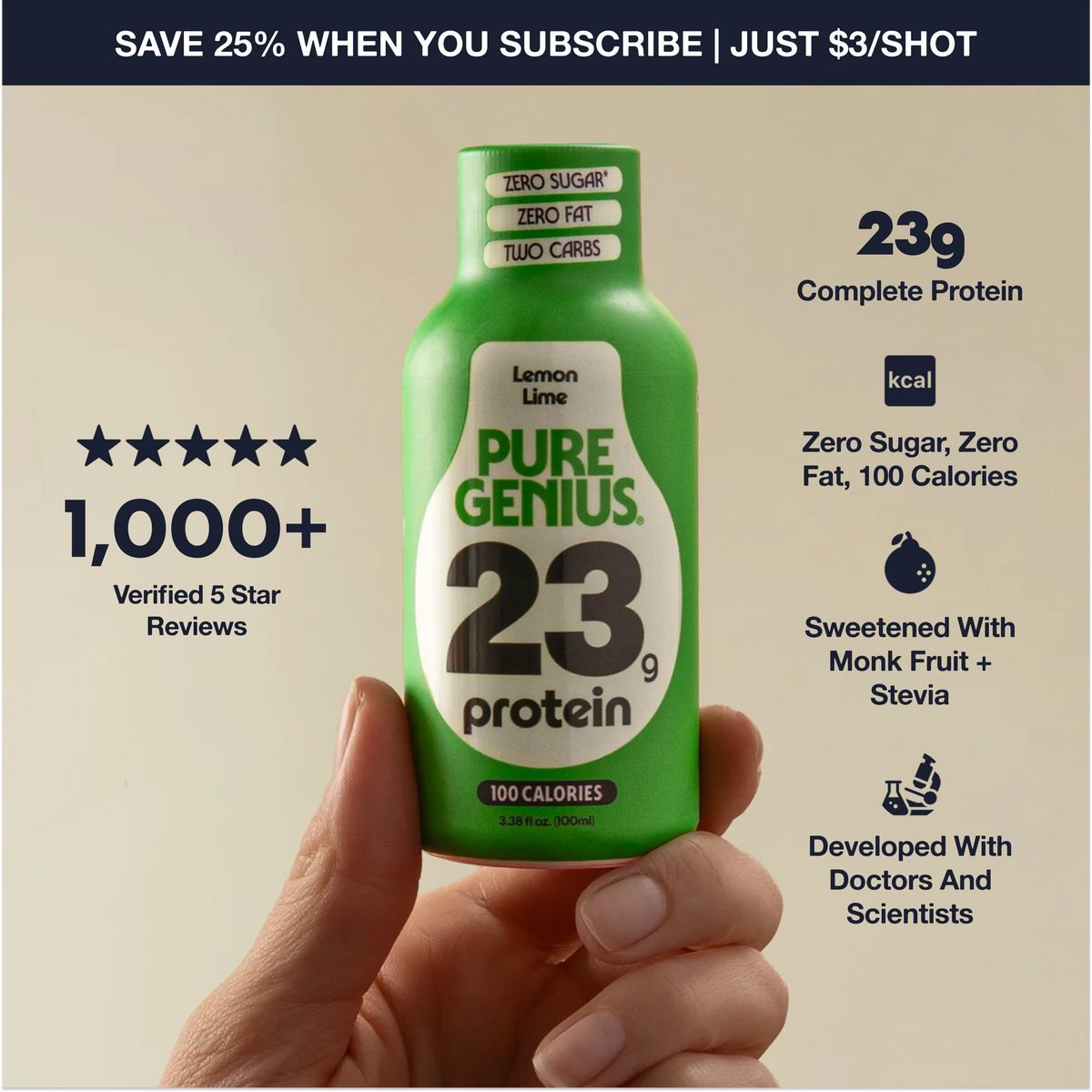 Pure Genius Protein Shot