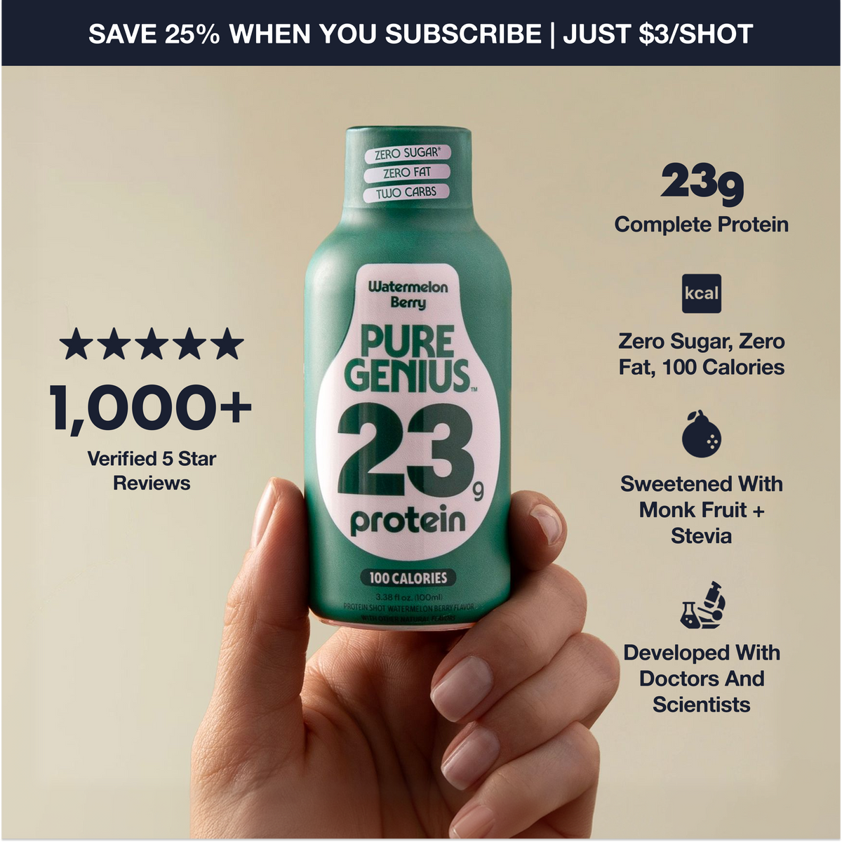 Pure Genius Protein Shot