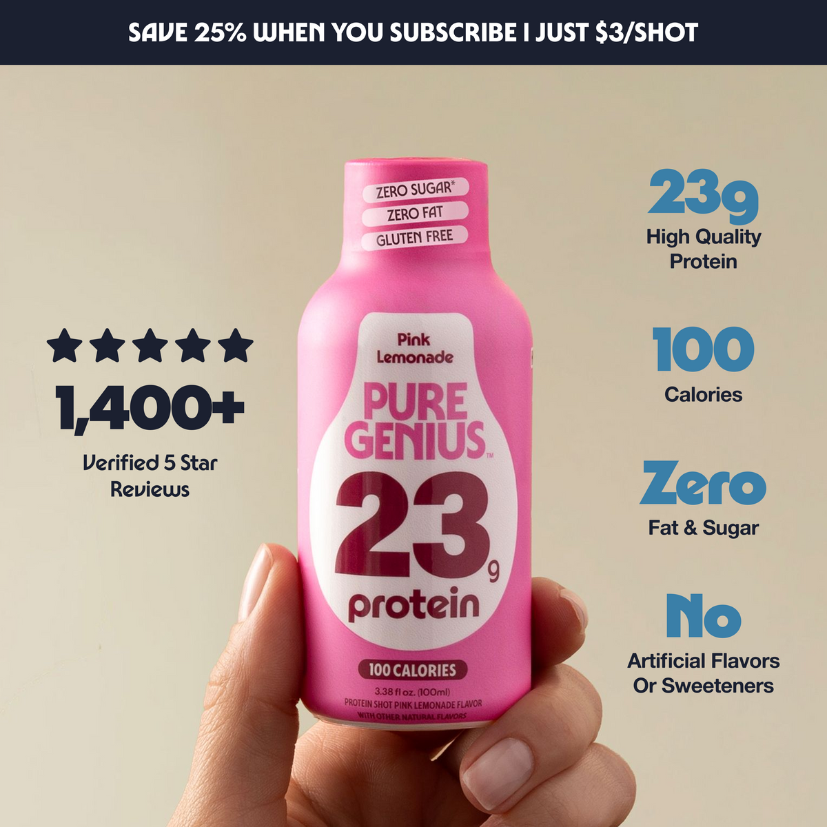 Pure Genius Protein Shot