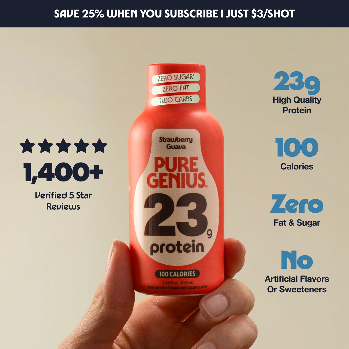 Pure Genius Protein Shot