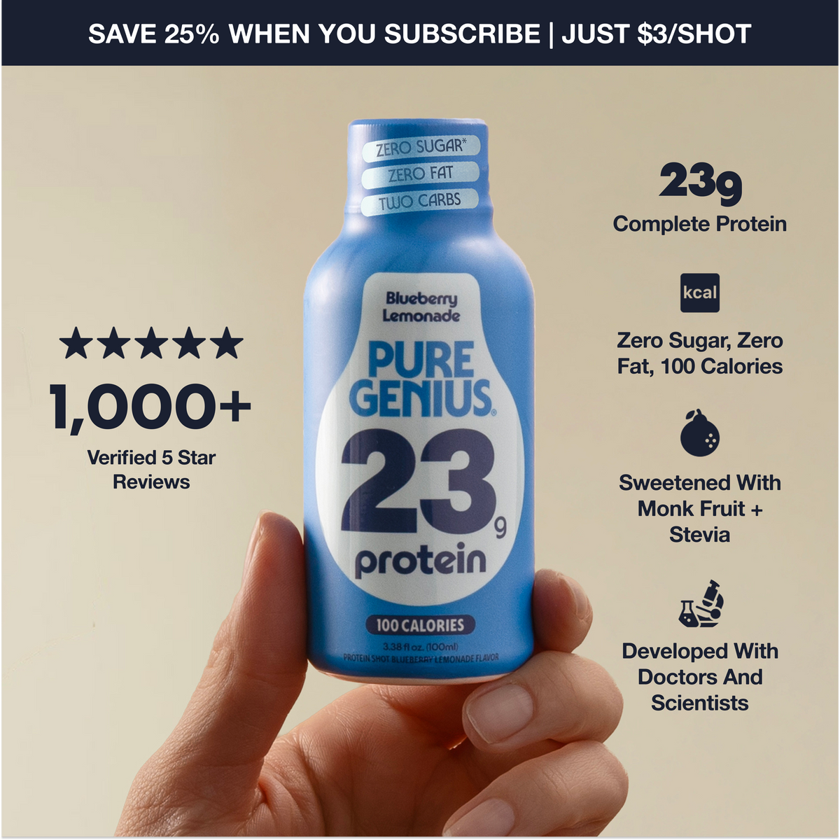Pure Genius Protein Shot