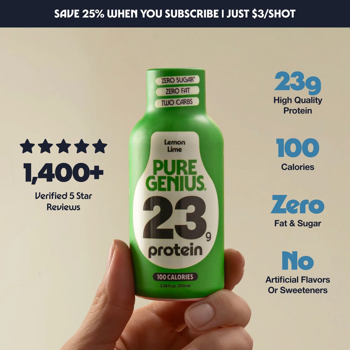Pure Genius Protein Shot