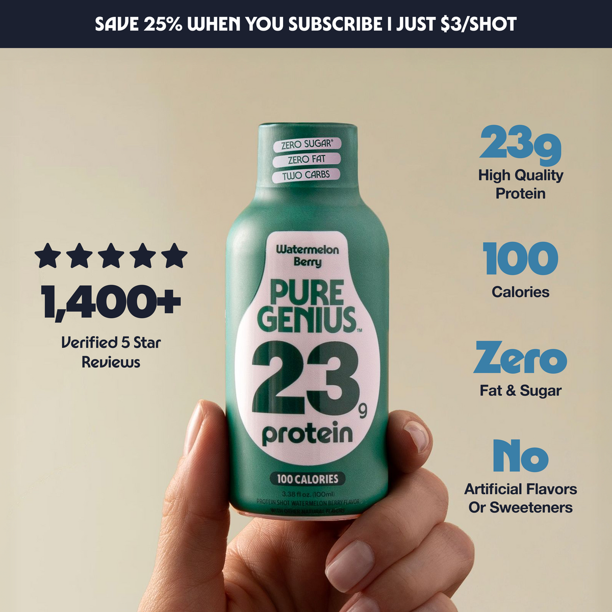 Pure Genius Protein Shot