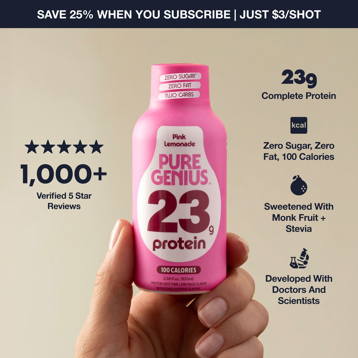 Pure Genius Protein Shot